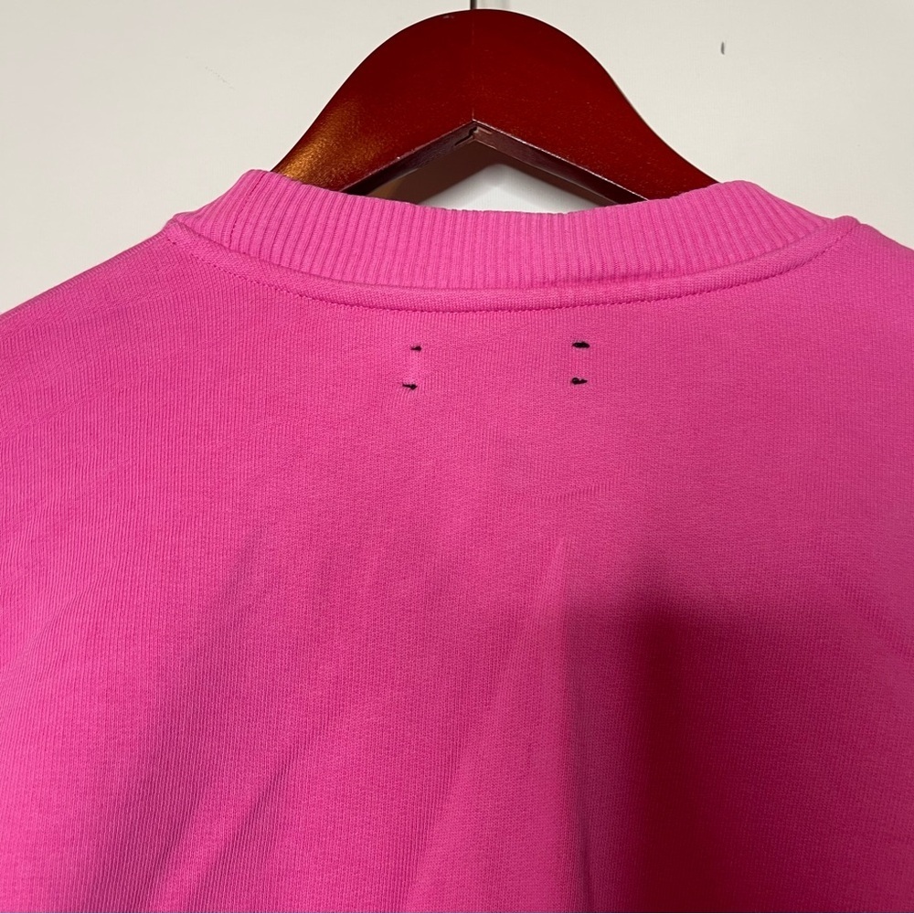PANGAIA Lightweight recycled cotton sweatshirt in pink sz M - Picture 6 of 10